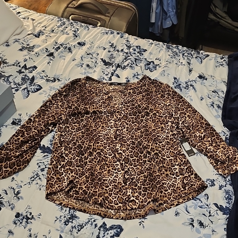 Leopard Print Women's Top